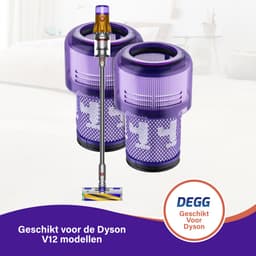 DEGG® - Hepa Filter Geschikt voor Dyson V12 Detect Slim - Wasbaar - Vervangt Dyson Filter V12 - Filter Steelstofzuiger - Onderdelen - Duurzaam - Premium Kwaliteit - 2 STUK(S) - CONTROLEER UW MODEL ! — thumbnail 5