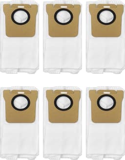 Dreame L10 Ultra, L20 Ultra, L30 Ultra en Xiaomi X10/X20 Serie Stofzakken (6 Stuks, Plus.Parts® alternatief voor RDB3) — thumbnail 1