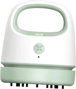 Mini-bureaustofzuiger - Handzame tafelstofzuiger - Bureau reinigen - Draadloos, USB-oplaadbaar - 9.9 x 8.6 cm - Groen — thumbnail 1