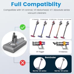 Vervangende Accu voor Dyson V11, 25,2V, 3900mAh Li-ion — thumbnail 2