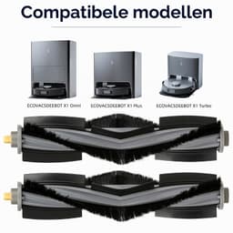 Rollerborstel set - 4 stuks - Geschikt voor Ecovacs Deebot — thumbnail 2