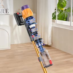 Handstofzuiger – Draadloze stofzuiger voor thuis – 6-in-1 functionaliteit – Met wandlaadstation – Hoog vermogen – Stofzuig- en dweilfunctie – 550W – Goud — thumbnail 5