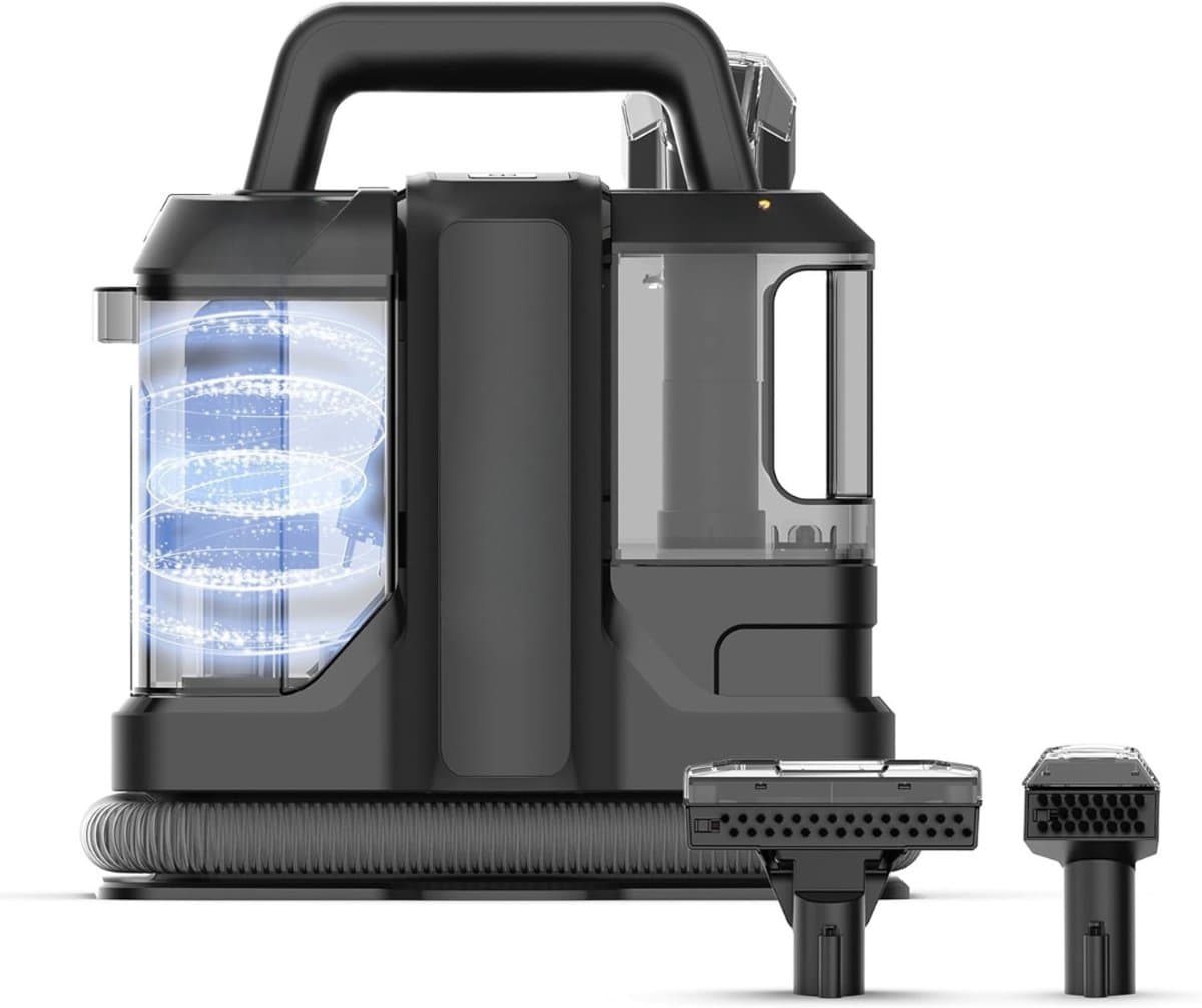 Allvia® Tapijtreiniger Machine - Tapijtreiniger Stofzuiger - Tapijtreiniger - Vlekkenreiniger - Bankreiniger - 450W - Zwart- 16 cmx 30cm x 26 cm — afbeelding 1