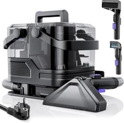 SnelShoppen - Draagbare Tapijtreinigingsmachine, 20kpa Sterke Zuigkracht, Vlekkenreiniger, Bekleding Reinigingsmachine met Handvat voor Huisdierenvlek — thumbnail 1