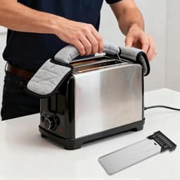 Kruimellade Vervanging - Onderdeel Broodmaker - Keuken Schoonhouden - Hittebestendig Metaal - 17.5 cm Lengte - Zilver — thumbnail 2