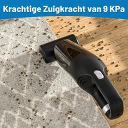 Kruimeldief - Handstofzuiger - 9000Pa - 120W - Nat en Droog – Zwart — thumbnail 5