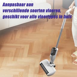 Draadloze Elektrische Dweil / Vloerreiniger / Rolborstel Reiniger – USB oplaadbaar – Voor tegels, laminaat, hout & vinyl – Schoonmaken zonder gedoe – Incl. USB-kabel & handleiding — thumbnail 2