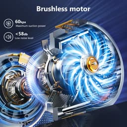 Steelstofzuiger Draadloos - 3 Snelheden Instelbaar - 65 KPa Zuigkracht - Touchscreen Bedieningspaneel - Lichtgewicht 3.65 kg - Voor Thuisgebruik — thumbnail 2
