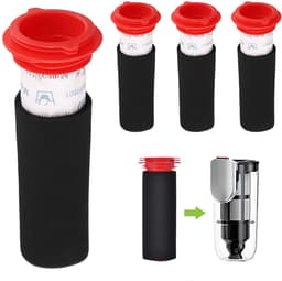 8-delige filterset voor Bosch Athlete Lithium-ion Powerbank 25,2V BCH6L2560 BCH6ZOOO Zoo ProAnimal - 4 wasbare hoofdfilters + 4 sponsfilters - kunststof — thumbnail 5