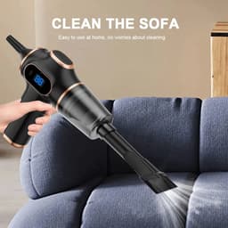 Sensova Auto Stofzuiger Draadloos Krachtig 60W Blauw - Handstofzuiger - Kruimeldief voor Auto en Thuis - Compacte Kruimelzuiger met HEPA Filter - Mini Vacuüm voor Bekleding, Tapijt en Moeilijke Hoeken — thumbnail 3