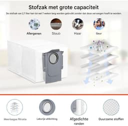 GELLDG Accessoires geschikt voor robotstofzuigers - Set van 28 stuks - Geschikt voor Roborock Saros 10R/Qrevo CurvX/Qrevo Curv 2 Pro — thumbnail 2