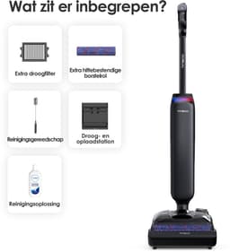 Tineco S7 Artist Premium - Nat en droog stofzuiger en dweil - 22.000 Pa Zuigkracht - Anti-Tangle Design - 85℃ sneldroog technologie - 50 Min Acuu - Dual-Edge schoonmaken — thumbnail 3