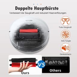 Hoofdborstel Accessoires Geschikt voor Roborock S8 / S8+ / S8 Pro Ultra / Q5 Pro / Q5 Pro+ / Q8 Max / Q8 Max+ stofzuigerrobots, rubberen DuoRoller borstel vervangstukken — thumbnail 5