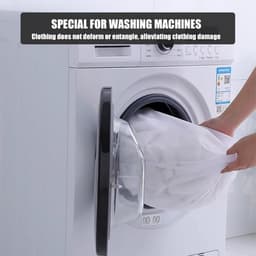 Set van 2 Fijne Waszakken met Trekkoord - Herbruikbaar Wasmand Net voor Ondergoed en Fijne Kleding — thumbnail 2