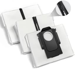 Herbruikbare stofzakken voor Roborock Q Revo, Qrevo S, Qrevo Curve, Qrevo Master, S8 MaxV Ultra, S8 Max Ultra, Saros 10R stofzuiger, 2,7 L grote capaciteit stofzuigerzakken vervangende onderdelen - set van 3 — thumbnail 1