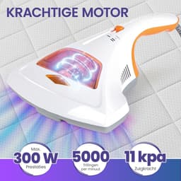 ELONEO Kruimeldief - Matrasstofzuiger met UV-licht & HEPA-filtratie, tot 99,9%, Matrasreiniger voor Huisstofmijt en Bekleding, Krachtige Zuigzakloze Zuigkracht, Ideaal voor Mensen met Allergieën — thumbnail 4