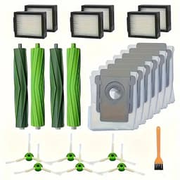 20-delige Accessoireset geschikt voor iRobot Roomba I7+/I3+/I5+/I6+/J7+/J8+/E5 E6 E7 – Vervangende Onderdelen – 6 Filters – 6 Zijborstels – 2 Rubberen Hoofdborstels – 6 Stofzakken — thumbnail 1
