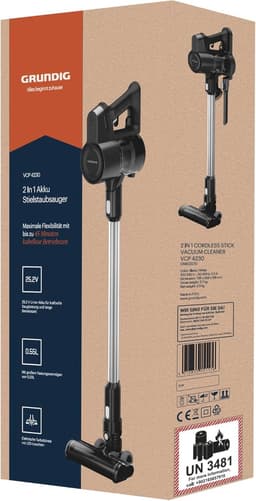 2-in-1 Accu Steelstofzuiger met 150 Watt Motor en 25,2 Volt Li-Ion Accu - 45 Min Gebruikstijd en 550 ml Stofopnamevolume — thumbnail 3