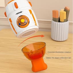 Mini Stofzuiger - Draagbare Schoonmaker - Bureau Schoonhouden - Sterke Zuigkracht - 55 ml Capaciteit - Oranje — thumbnail 3