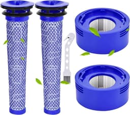 Accessoires voor de draadloze handstofzuigers Geschikt voor Dyson V7 en V8: Filters (2 voorfilters + 2 nafilters + 1 reinigingsborstel) — thumbnail 1
