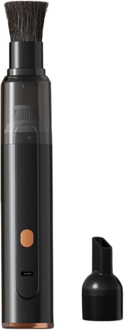 Kruimeldieven - Kruimeldief snoerloos - Handstofzuiger - Auto stofzuiger - Kruimelzuiger Snoerloos - Krachtige Handstofzuiger - Autostofzuiger - rachtige 1200PA Zuigkracht Laag Geluid Aluminium Turboventilator – Zwart - 3.6×22cm — thumbnail 1