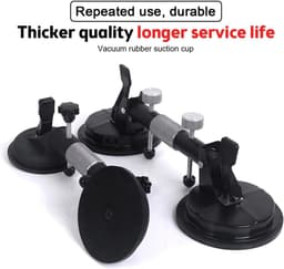 Vacuüm Zuignap - Glaslifter Tegelzuiger - Naden Stellen - Verstelbare Greep - 150kg Draagkracht - Aluminium — thumbnail 2