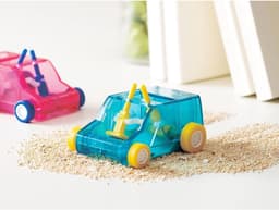 Veegschep Auto - Mini Cleaner - Bureau Schoonhouden - Verzamelt Rubber Spaanders - 35 x 46 x 58 mm - Blauw — thumbnail 4