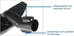 Dparts stevige parketborstel - Geschikt voor Miele SBB 300-3 PQ parquet twister - stofzuigermond voor harde vloeren - natuurhaar borstel zuigmond — thumbnail 3