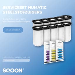 SQOON® Stofzuigerzakken geschikt voor Numatic PODS Henry Quick / Hetty Quick / NQ Quick – Set van 10x Stofzuigerzakken gelijk aan 915744, 915269 + 15x Geursticks — thumbnail 4