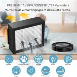 TOVBMUP Vervangende filters - Accessoires voor robotstofzuigers - geschikt voor iRobot Roomba robotstofzuigers - 12 stuks — thumbnail 3