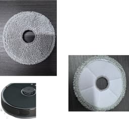 2 x Dweildoeken - Dweilpads- Robotstofzuiger dweil pads , Geschikt voor Dreame L10s Ultra, L10s Pro - Reiniging en decontaminatie — thumbnail 5