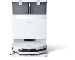 ECOVACS - DEEBOT T50 Omni wit Gen 2 EU - Stofzuig- en dweilrobot - 21.000 Pa zuigkracht- Zelfreinigende Robotstofzuiger met Warmwater – Dweilsysteem - Automatisch Leegstation - Geschikt voor dierenharen