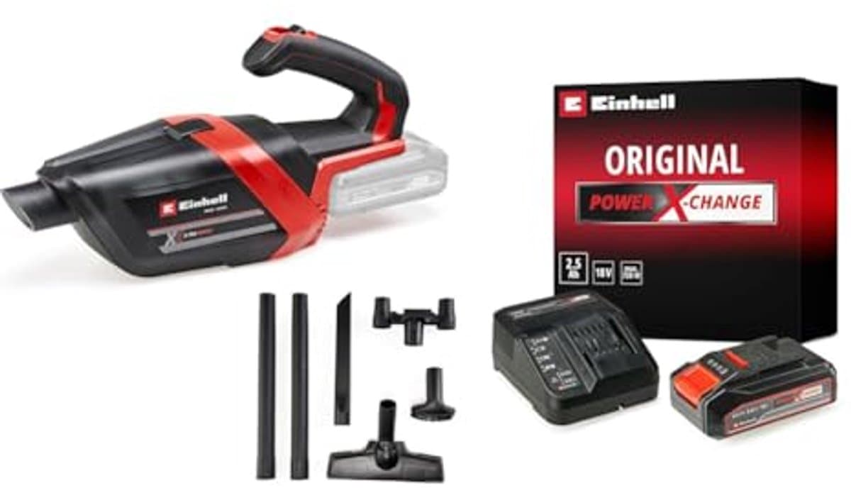 Draadloze stofzuiger met krachtige 18V zuigkracht - Batterij en oplader set inbegrepen — afbeelding 1