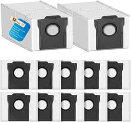 12pcs Dust Bags for Dreame L10s Ultra Gen 2/Gen 3/X30/X40/X50 Ultra/L10s Pro/L40/L50/Aqua10/Matrix 10 Ultra/Mova E30 - ShopVlot — thumbnail 1