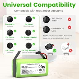 Vervangende Batterij voor Eufy RoboVac 14.4V 2600mAh — thumbnail 3