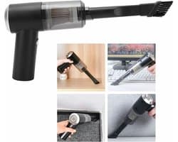 Mini Stofzuiger - Draagbare Reiniger - Auto Interieur - Draadloos Oplaadbaar - Compact Formaat - Zwart