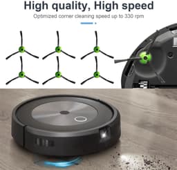6x Vervangende Zijborstels voor iRobot Roomba - Compatibel met J en E Series — thumbnail 3