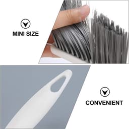 Mini Stoffer Blik - Reinigingsset Desktop - Bureau Schoonmaken - Gecombineerde Opslag - 29 cm - Wit Grijs — thumbnail 2