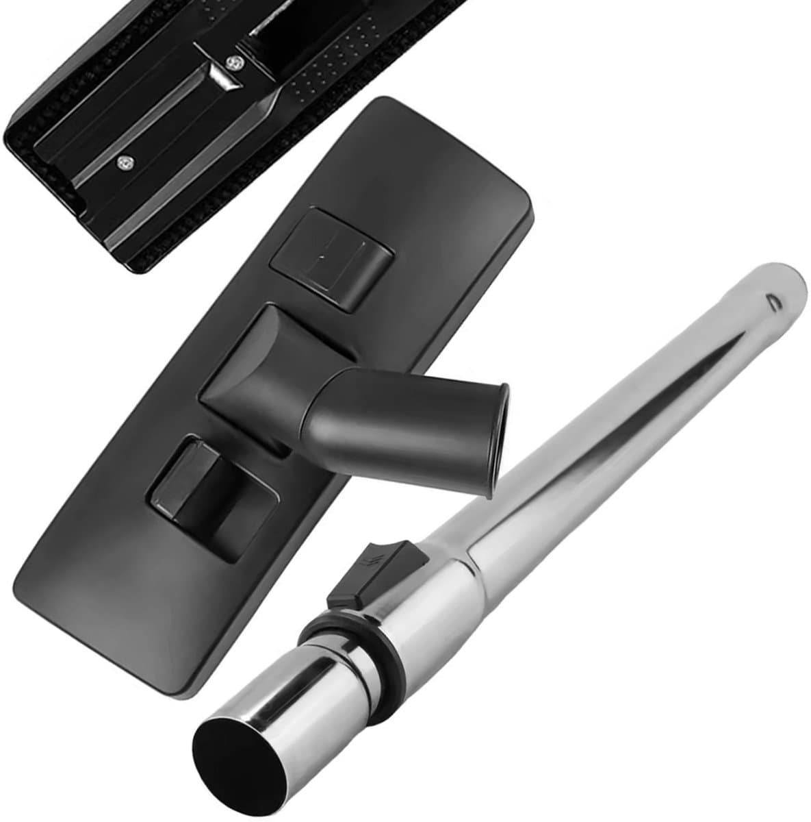 Rosfix Vloerzuigmond Set Vervanging - 2-in-1 Vloerborstel Telescopische Buis - DN32 26cm — afbeelding 1