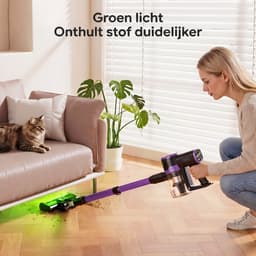 Lubluelu P2 Draadloze Steelstofzuiger 35Kpa- 5 in 1 Handstofzuiger - Zelfstaand Design - 50 Min Gebruikstijd - Verwijderbare Batterij- Anti-klit Borstel - HEPA-filter - LED-koplampen — thumbnail 4