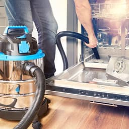 Klarven® Nat- en Droogstofzuiger Zilver - 1200W Krachtig - Blaasfunctie en Zakloos, Ingebouwd Stopcontact - 20 Liter Tank - B 35 x H 51 x D 35 cm — thumbnail 4