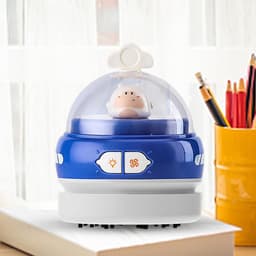 Bureau Stofzuiger - Mini Stofzuiger - Bureau Schoonmaken - USB Oplaadbaar - 8.6 x 10.8 cm - Paars — thumbnail 2