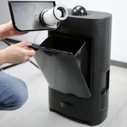 Vloerstofzuiger - Haarzuiger - Snel Schoonmaken - Automatische Sensor - 53x30x18cm - Zwart — thumbnail 4