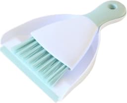 Mini bezem veger - Kleine reinigingsset - Bureau schoonmaken - Compact en draagbaar - Mini formaat - Groen — thumbnail 1