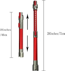 Dailygoods - Telescopische Geleidende Toverstaf voor Dyson Stofzuigers - Verstelbare Lengte 45-65 cm — thumbnail 3