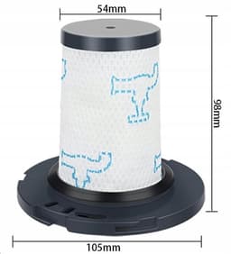 AreoSe - HEPA-filter voor TEFAL X-Force Flex 11.60 12.60 14.60 15.60 Rowenta X-Force - 3 stuks — thumbnail 3