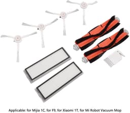 Dailygoods - Borstel Filters Witte Platte Kam Kit - Vervangende Hulpstukken - Geschikt voor Mijia 1C - Robot Stofzuiger Accessoires - Efficiënt en Com... — thumbnail 4