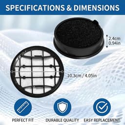 Wasbare schuimfilters 2 stuks - vervangfilters voor Philips VC7000/8000 - herbruikbaar en duurzaam - Homevero — thumbnail 4