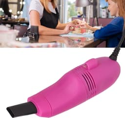 Mini-stofzuiger voor toetsenbord, USB, krachtig, nagelart, auto, thuis — thumbnail 3