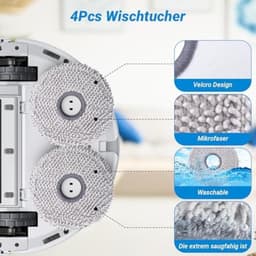 Accessoireset geschikt voor Ecovacs Deebot T20 Omni / T20e Omni - 4 Antibacteriële Stofzakken, 1 Hoofdborstel, 4 HEPA-filters, 4 Reinigingsdoeken, 6 Zijborstels — thumbnail 2